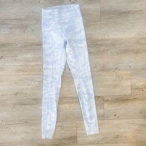 Lululemon Brand. Size 4. White/Gray Camouflage High Waisted Leggings